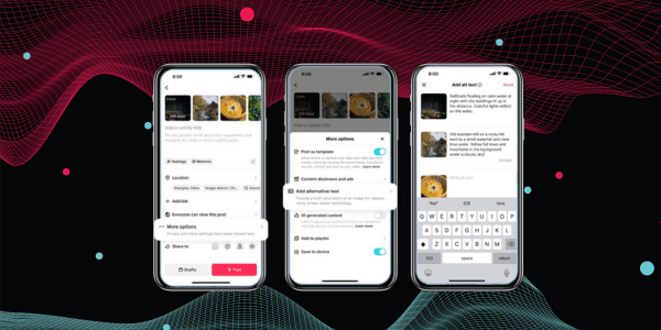TikTok introduces AI alt text and improved color contrast for accessible content