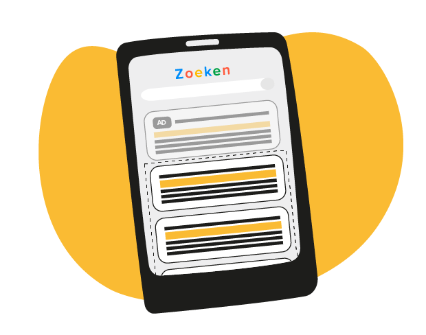 Minder organische concurrentie op lokale zoekopdrachten